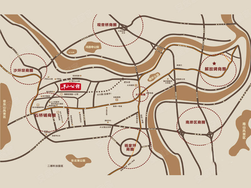 重庆半山公馆-交通图(43) - 重庆安居客