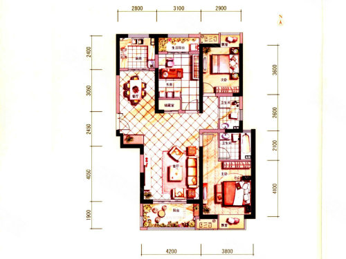 铁建梧桐苑户型图