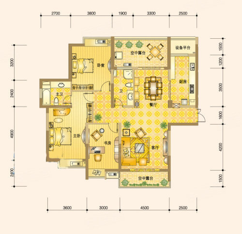 绿都湖滨花园户型图