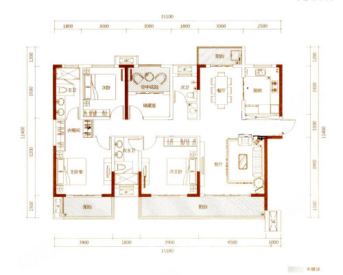 中建梅溪湖中心户型图图片